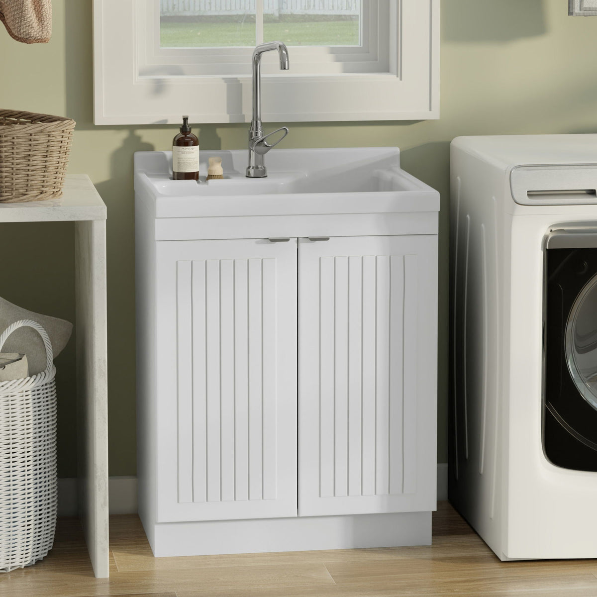 Murphy - Laundry Cabinet & Faucet And Stainless Steel Sink