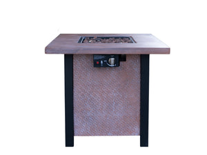 25" H Outdoor Patio Propane Gas Fire Pit Table - 50,000 BTU