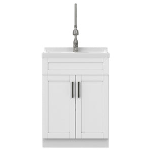 Hennessy - Deluxe Laundry Utility Sink And Cabinet