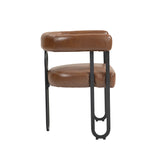House hold contemporary designed upholstered accent/dining chair/barrel side chairs set of 2