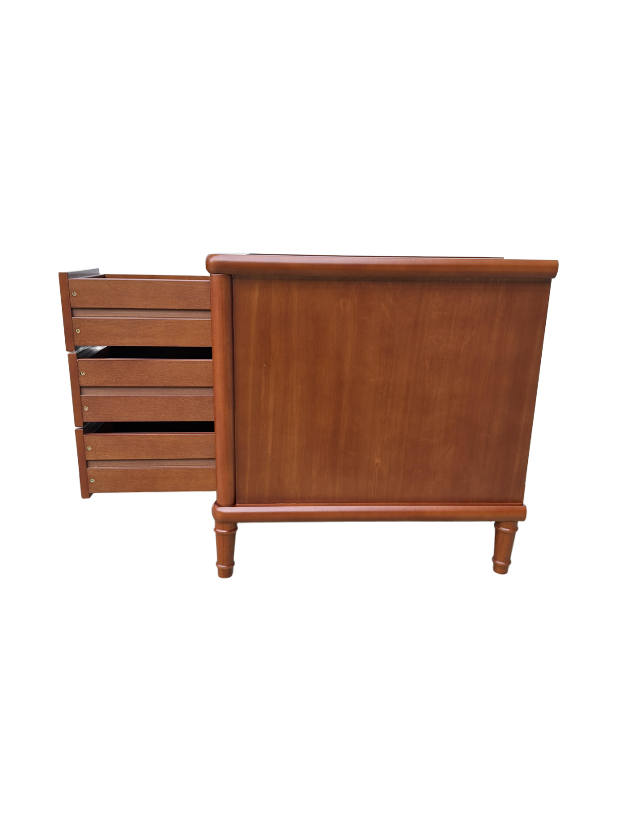 Rattan Narrow Side Table with 3 Drawers