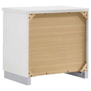 Felicity 4-piece California King Bedroom Set White High Gloss