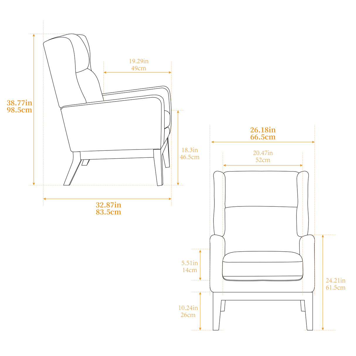 Milstead Wide Modern Accent Chair