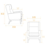 Milstead Wide Modern Accent Chair