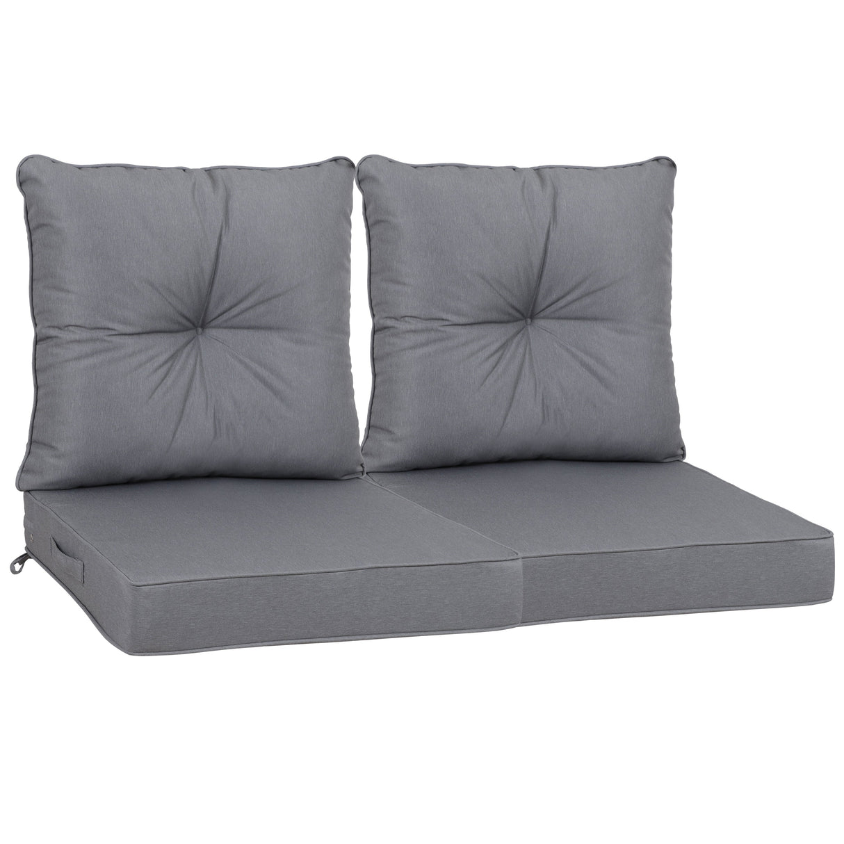 Outdoor Deep Seat Cushions for Patio Furniture, Set of 2