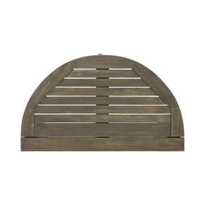 Outdoor 3 Piece Half Round Folding Bistro Set