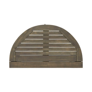 Outdoor 3 Piece Half Round Folding Bistro Set
