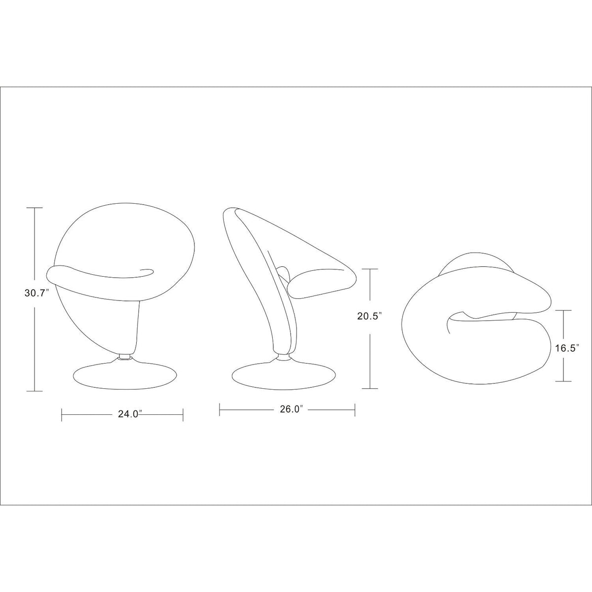 Curl - Swivel Lounge Chair