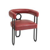 House hold contemporary designed upholstered accent/dining chair/barrel side chairs set of 2