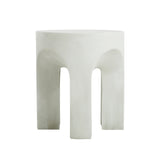 Outdoor MGO Round Top Side Table in Antique White