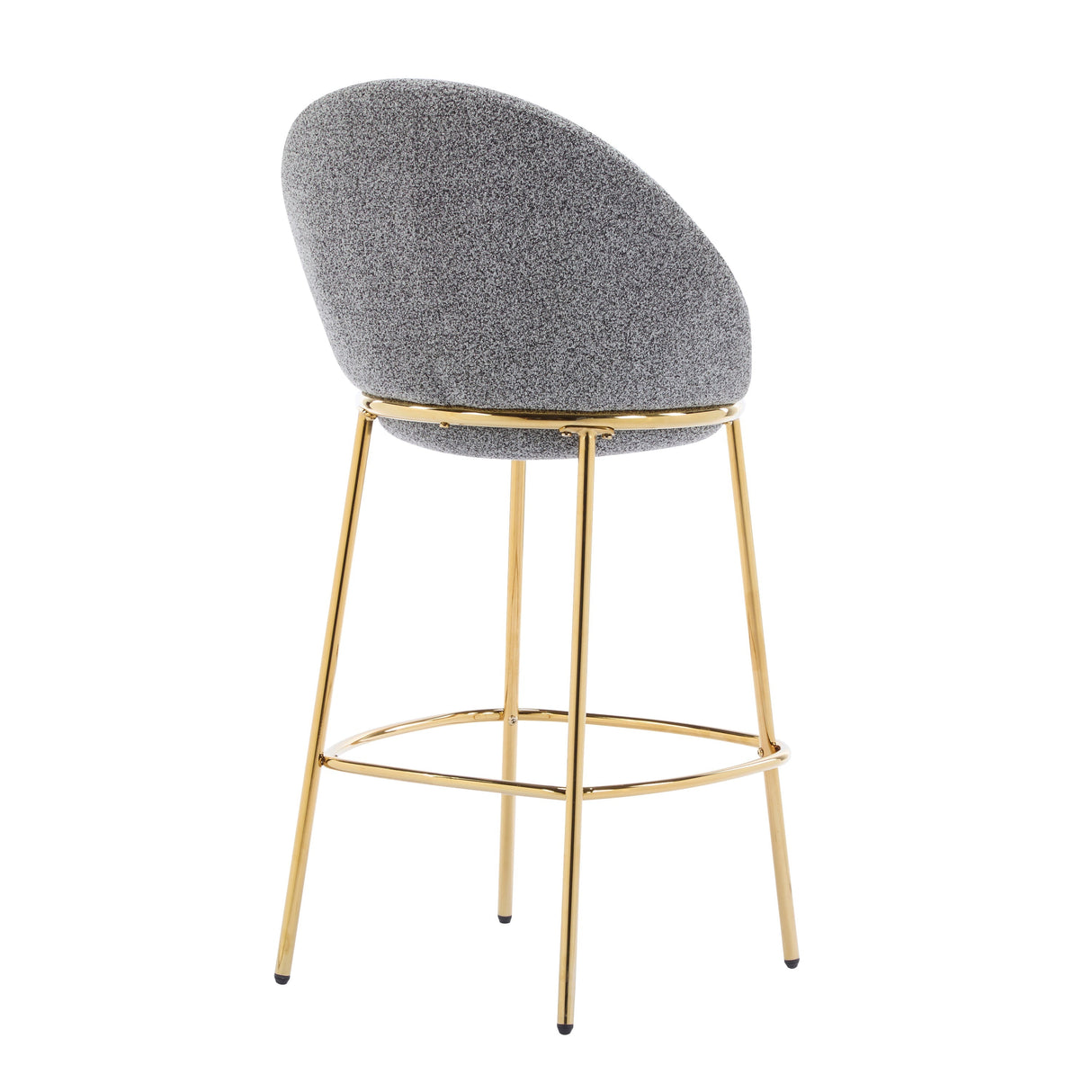 Celano Indoor Metal Upholstered Barstool - Set of 2
