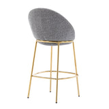 Celano Indoor Metal Upholstered Barstool - Set of 2