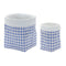 Gingham-Sack-Design-Stone-Planter-(Set-of-2)-Pots-&-Planters