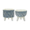 Geometric-Leaf-Planter-with-Legs-(Set-of-2)-Pots-&-Planters
