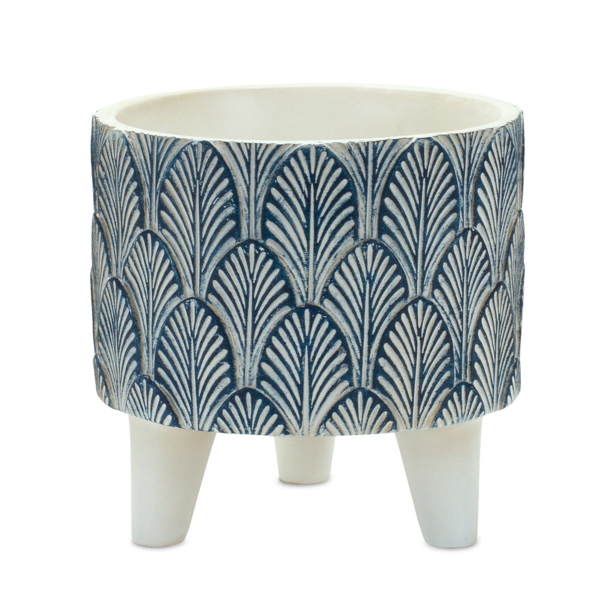 Geometric Leaf Planter with Legs (Set of 2)