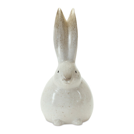 Rustic terra cotta bunny figurine (set of 2)