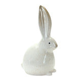 Rustic terra cotta bunny figurine (set of 2)