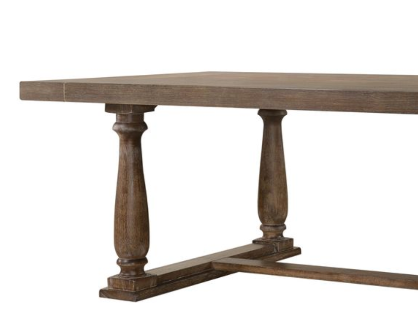 Rectangular Dining Table with Trestle Base