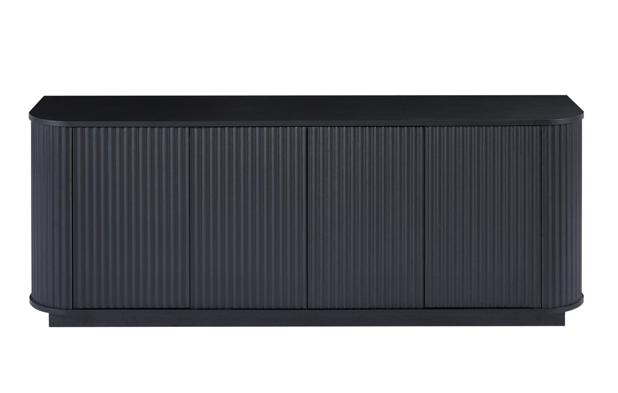 Modern Fluted Sideboard Storage Cabinet