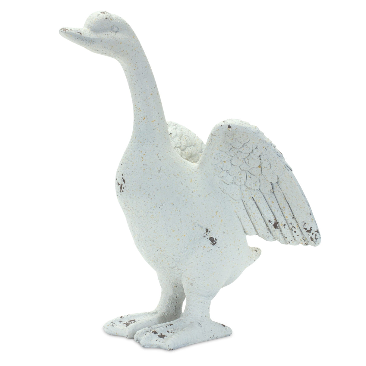 Stone duck garden statue (set of 2)