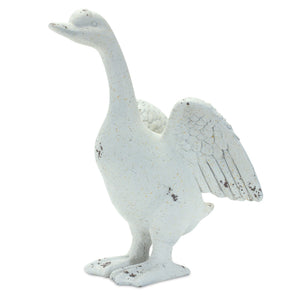 Stone duck garden statue (set of 2)