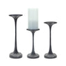 Carved design candle holder (set of 3)