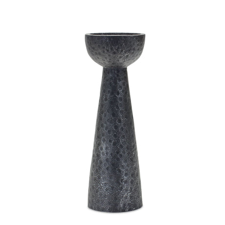 Hammered design candle holder (set of 2)