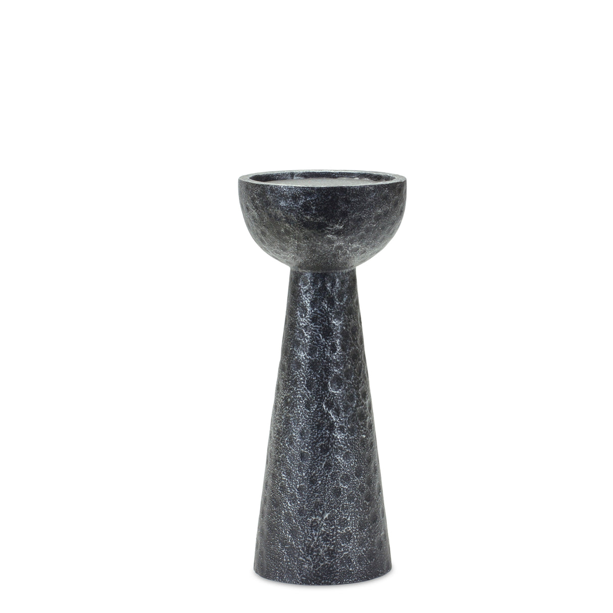 Hammered design candle holder (set of 2)