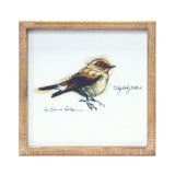 Wood Framed Bird Art Print (Set of 4)