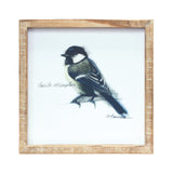 Wood Framed Bird Art Print (Set of 4)