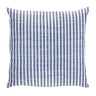 Blue and White Striped Throw Pillow 17"SQ