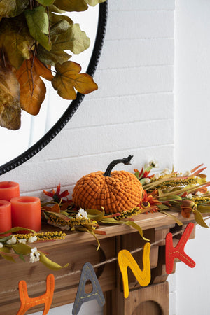 Weighted Pumpkin Ornament Decor For Holiday Harvest Festival Fall Festival & Thanksgiving