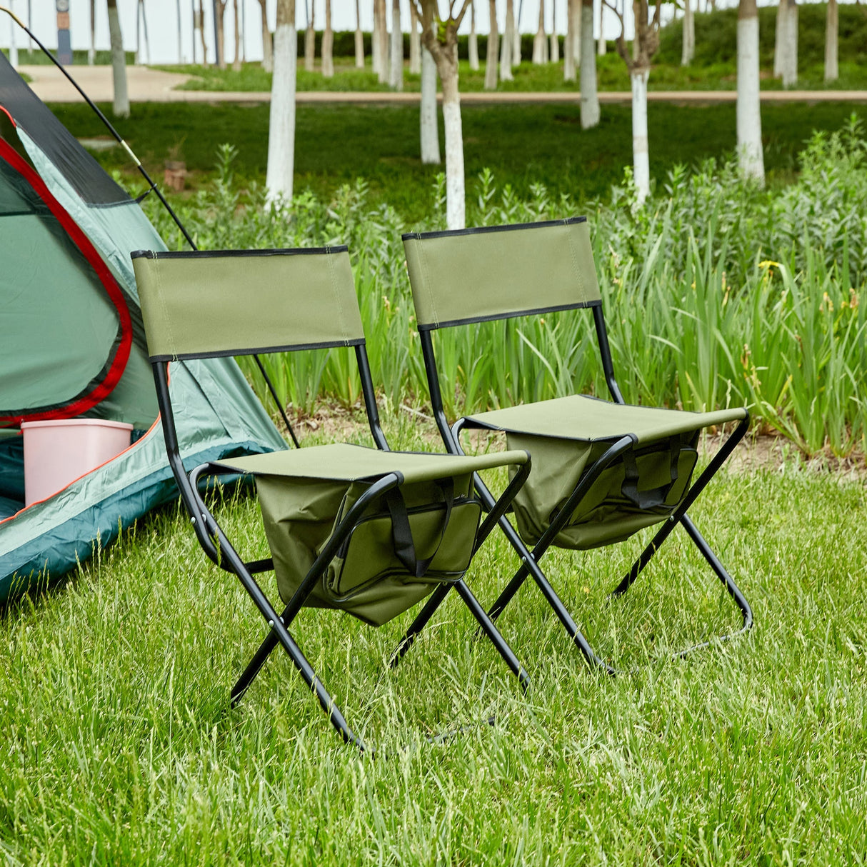 Portable Folding Outdoor Chair Set with Storage Bag