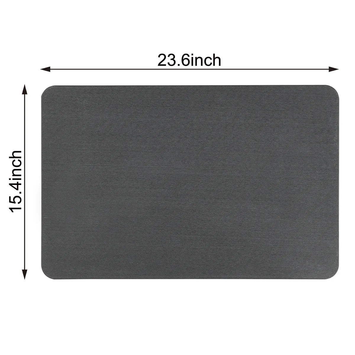 24'' x 15'' Diatomaceous Quick-Drying Stone Bath Mat
