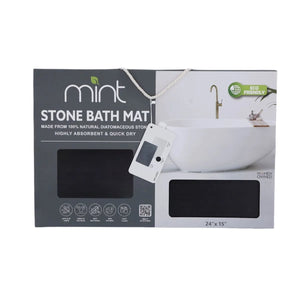 24'' x 15'' Diatomaceous Quick-Drying Stone Bath Mat