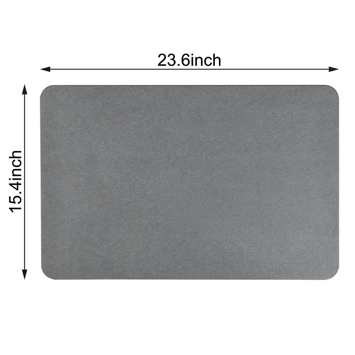 24'' x 15'' Diatomaceous Quick-Drying Stone Bath Mat