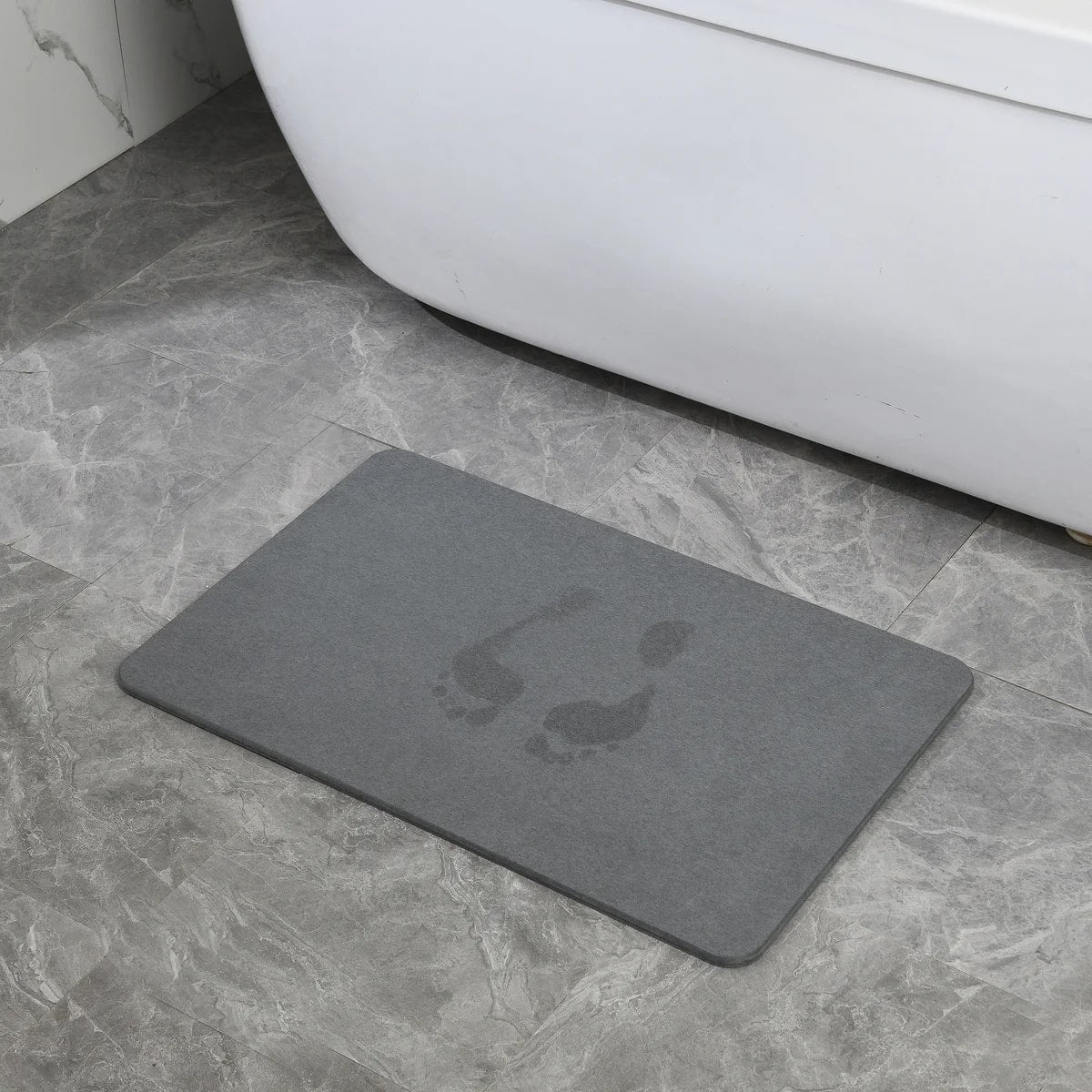 24'' x 15'' Diatomaceous Quick-Drying Stone Bath Mat
