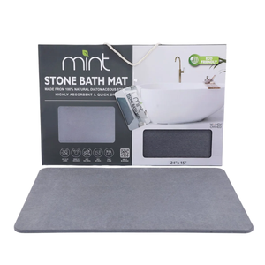 24'' x 15'' Diatomaceous Quick-Drying Stone Bath Mat