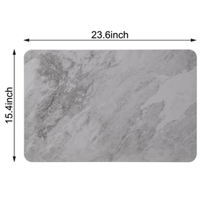 24'' x 15'' Diatomaceous Quick-Drying Stone Bath Mat
