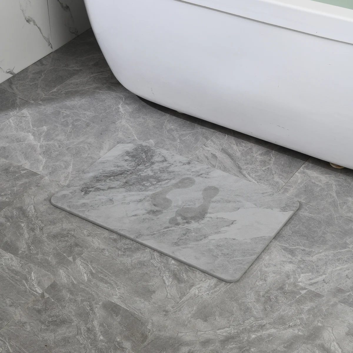 24'' x 15'' Diatomaceous Quick-Drying Stone Bath Mat