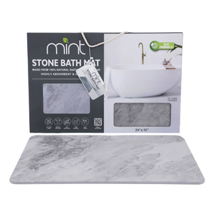 24'' x 15'' Diatomaceous Quick-Drying Stone Bath Mat