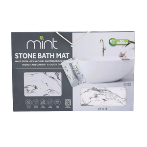 24'' x 15'' Diatomaceous Quick-Drying Stone Bath Mat