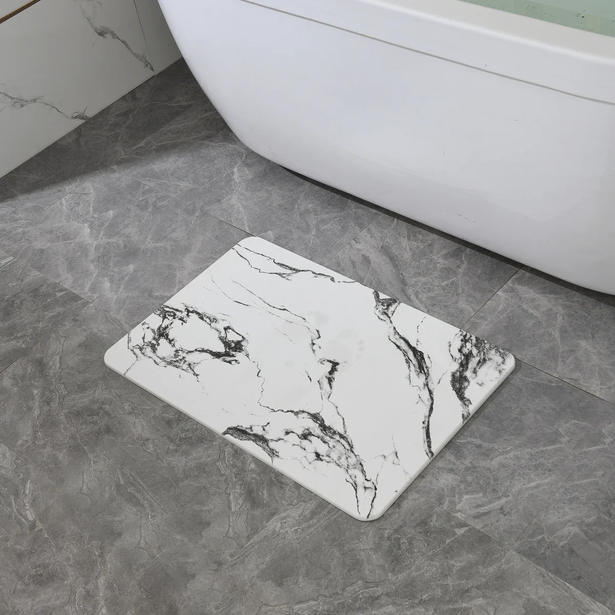 4 Colors! - 24" x 15" Diatomaceous Quick-Drying Stone Bath Mat