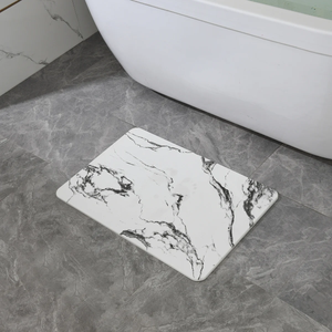 4 Colors! - 24" x 15" Diatomaceous Quick-Drying Stone Bath Mat