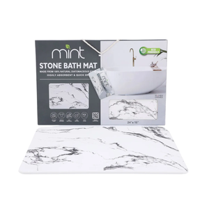 24'' x 15'' Diatomaceous Quick-Drying Stone Bath Mat