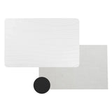 Off White Wave Stone Bath Mat - Dimensions: 24"x15"