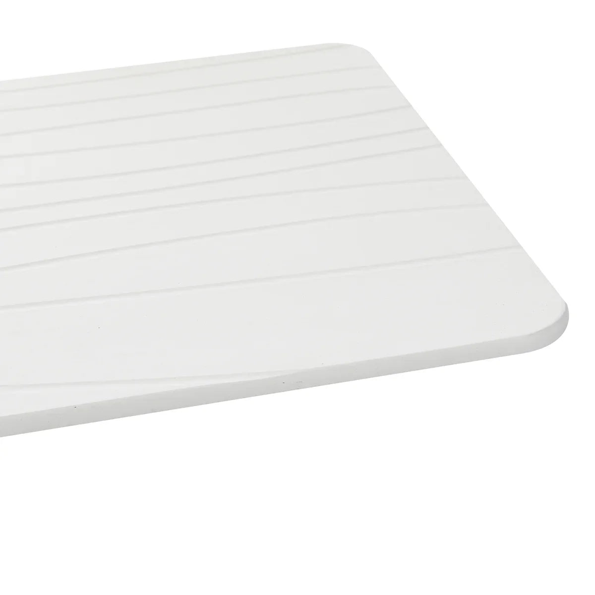Off White Wave Stone Bath Mat - Dimensions: 24"x15"