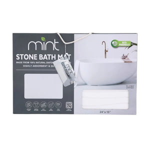 Off White Wave Stone Bath Mat