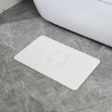 Off White Wave Stone Bath Mat - Dimensions: 24"x15"