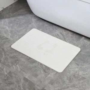 Off White Wave Stone Bath Mat